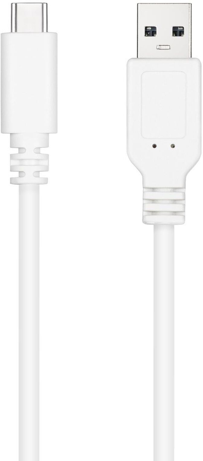 Cable USB 2.0 3A Nanocable USB-C/M para USB-A/M 1.5 M Blanco image number 1