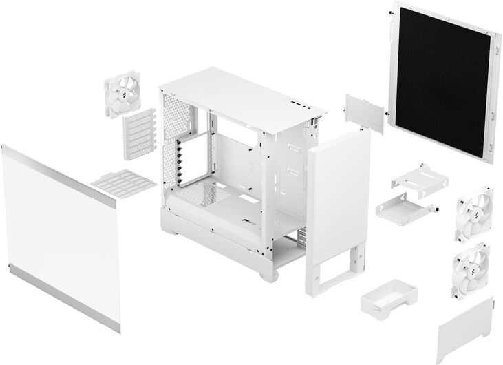 Torre ATX Fractal Design Pop Silent White TG Clear Tint image number 1