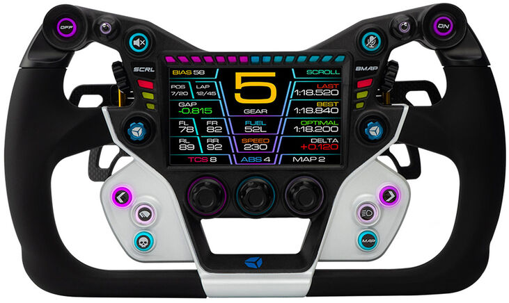 Volante Cube Controls GTX2 Grip (32cm) - Blanco / Azul image number 0