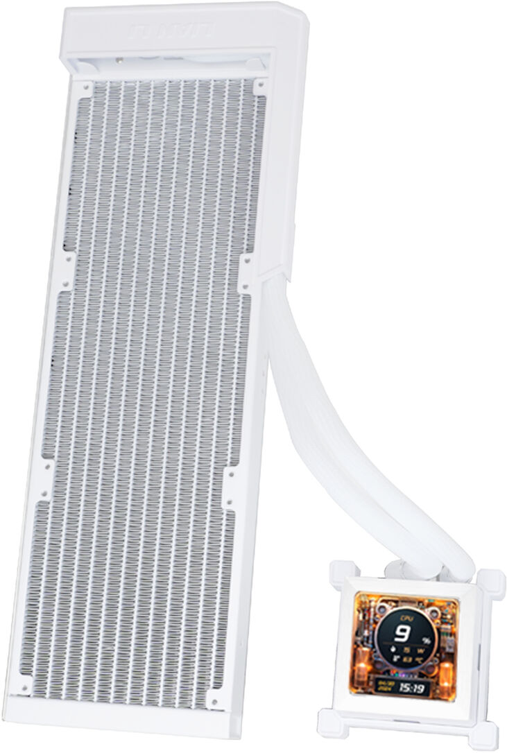 Kit Refrigeración Líquida CPU AIO Lian Li HydroShift LCD 360 Blanco - 360mm S/Ventiladores image number 0