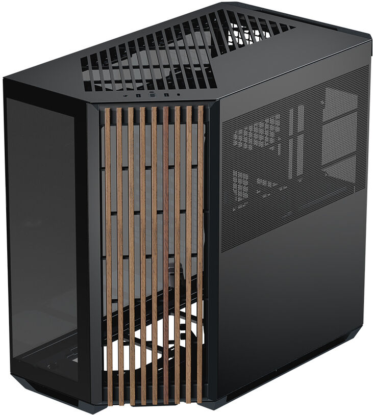 Caja ATX APNX V1 Negro/Madera image number 1