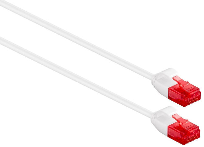 Cable de Red Slim Ewent RJ45 U/UTP Slim Cat.6 50 CM Blanco image number 1