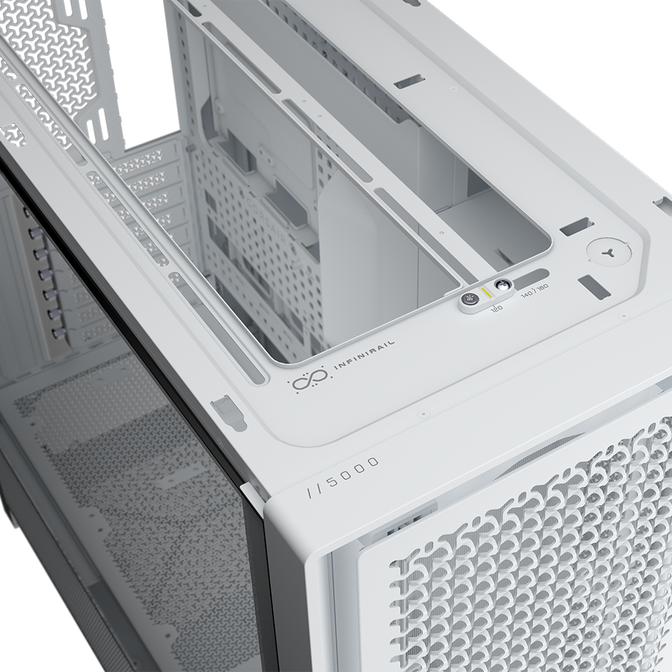 Torre E-ATX Corsair Frame 5000D RS Airflow Blanco Cristal Templado image number 9