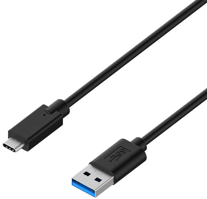 Cable USB 3.1 Gen1 5Gbps 3A, USB-C/M-A/M, Negro, AWG28, 3.0 M image number 1