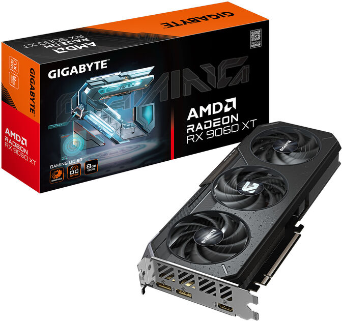 Tarjeta Gr&aacute;fica Gigabyte Radeon RX 9060 XT Gaming OC 8GB GDDR6 image number 0
