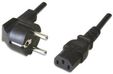 Cable de Alimentacion Ewent EC1902 Shuko Plug > IEC, Angled 90&deg;, 5m Negro image number null