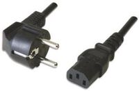 Cable de Alimentacion Ewent EC1902 Shuko Plug > IEC, Angled 90°, 5m Negro