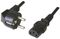 Cable de Alimentacion Ewent EC1902 Shuko Plug > IEC, Angled 90°, 5m Negro