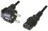 Cable de Alimentacion Ewent EC1902 Shuko Plug > IEC, Angled 90°, 5m Negro image number null