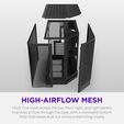 Torre ATX NZXT H6 Negro Cristal Templado image number null
