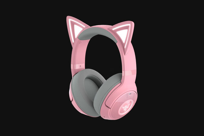 Auriculares Razer Kraken Kitty V2 BT Wireless/Bluetooth Quartz Ed. image number 2