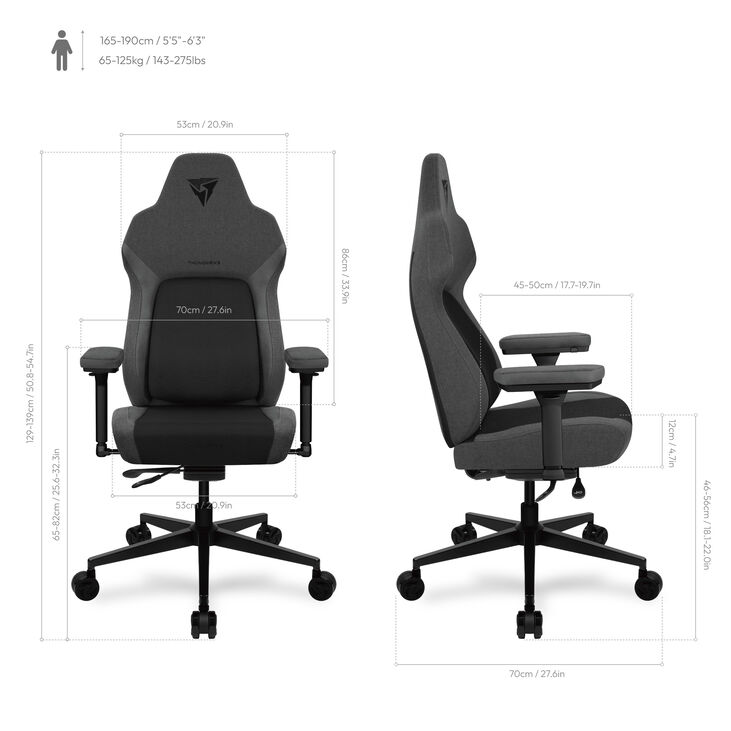 Silla Gaming ThunderX3 Core Smart Mesh Black image number 7
