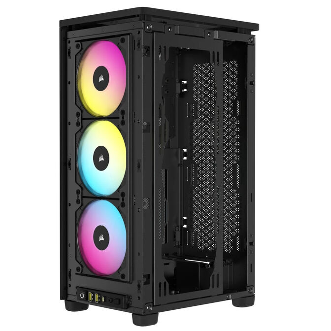 Torre Mini-ITX Corsair iCue 2000D RGB Negro Cristal Templado image number 6