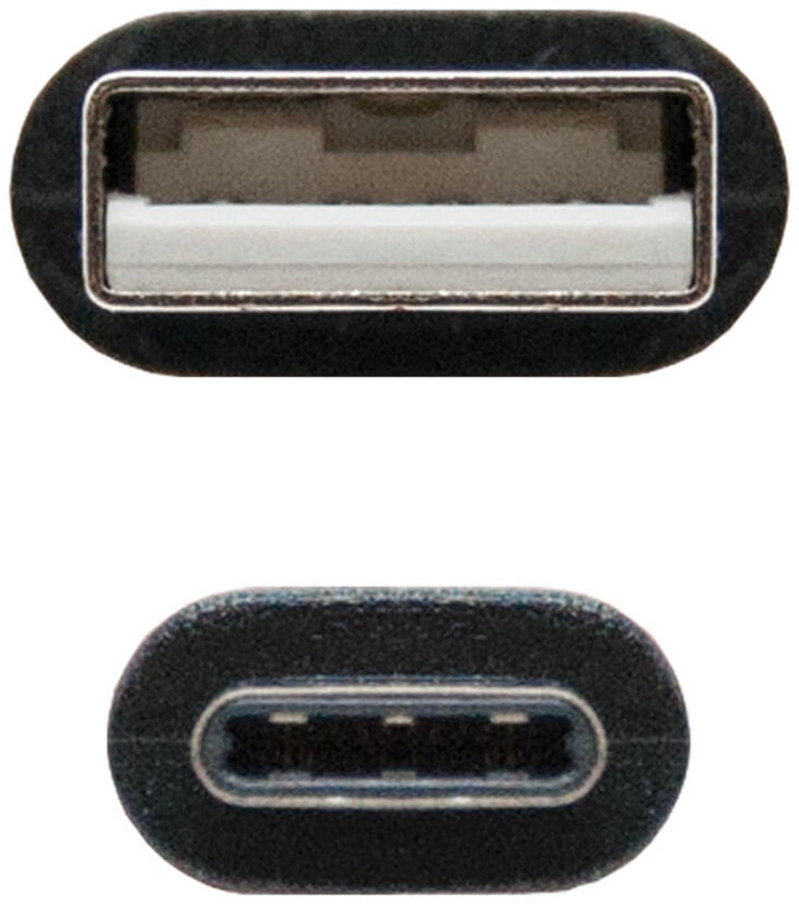 Cable USB 2.0 3A Nanocable USB-C/M para USB-A/M 1 M Negro image number 2