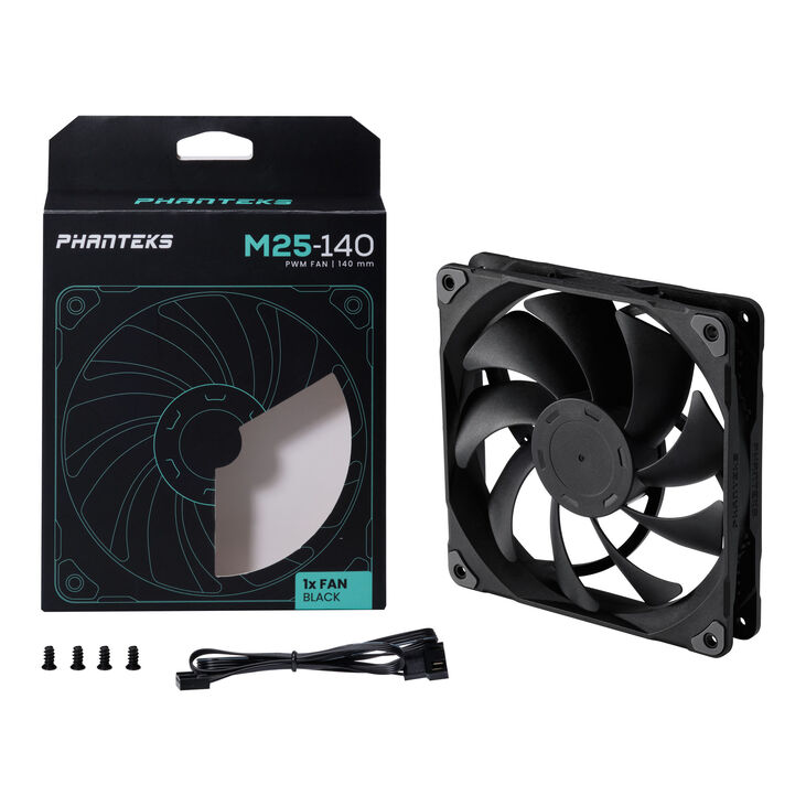 Ventilador Phanteks M25 PWM Negra- 140mm image number 6