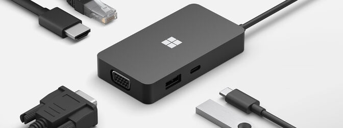 Microsoft Surface USB-C Travel Hub Negro (Comercial) &ndash; 1E4-00002 image number 1