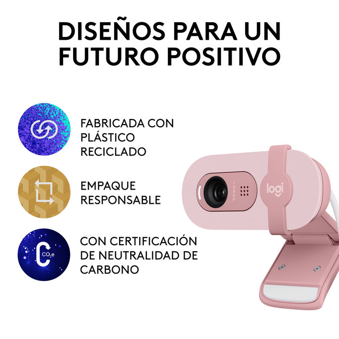 Webcam Logitech Brio 100 Full HD 1080p USB Rosa image number 13