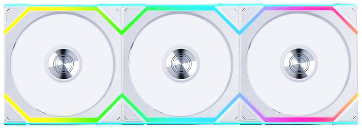 Ventilador Lian Li UNI FAN SL120 Wireless RGB Reverse Blade PWM Blanco 120mm (Pack 3) image number 0