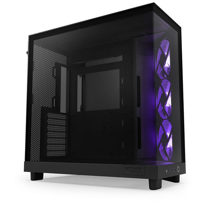 Torre ATX NZXT H6 Flow RGB Negro Cristal Templado image number 0