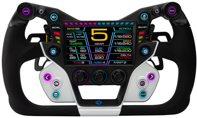 Volante Cube Controls GTX2 Grip (32cm) - Blanco / Negro image number 0