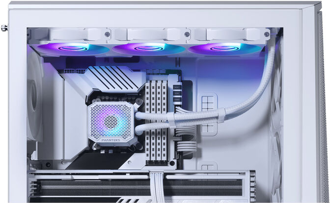 Refrigeraci&oacute;n L&iacute;quida CPU AIO Phanteks Glacier One 360M25 Gen2 DRGB Blanco image number 4