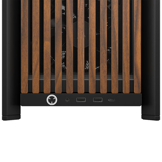 Torre E-ATX Corsair 4000D RS Wood Black Walnut Cristal Templado image number 9