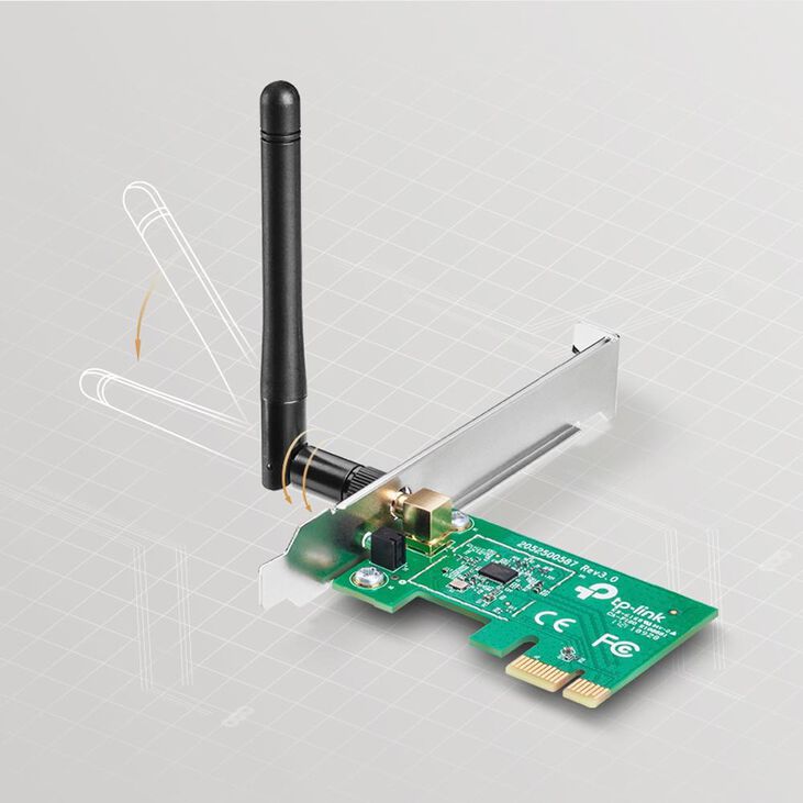 Tarjeta de Red TP-Link PCI Express TL-WN781ND 150Mbps Wi-Fi image number 3