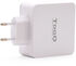 Cargador Tooq Duplo USB-C PD + USB-A QC 3.0 48W Blanco image number null