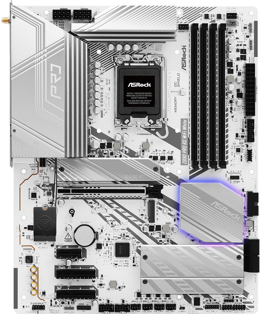 Placa Base ASRock Z890 Pro RS WiFi White