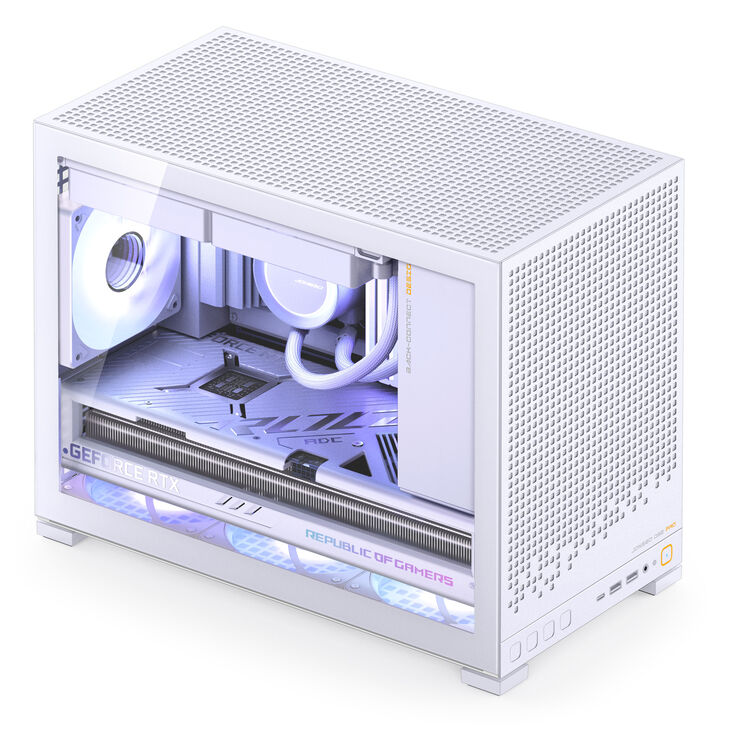 Caja Micro-ATX Jonsbo D32 PRO Vidrio Temperado Blanco image number 2