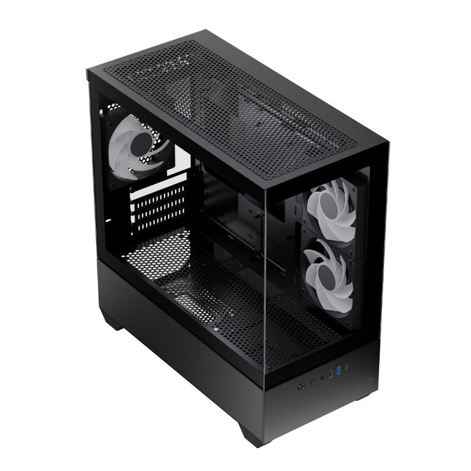 Caja Micro-ATX Aerocool P300D ARGB Vidro Temperado Negro image number 1