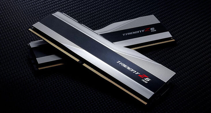 G.Skill Kit 32GB (2 x 16GB) DDR5 6000MHz Trident Z5 RGB CL40 Silver- F5-6000J4040F16GX2-TZ5RS image number 6