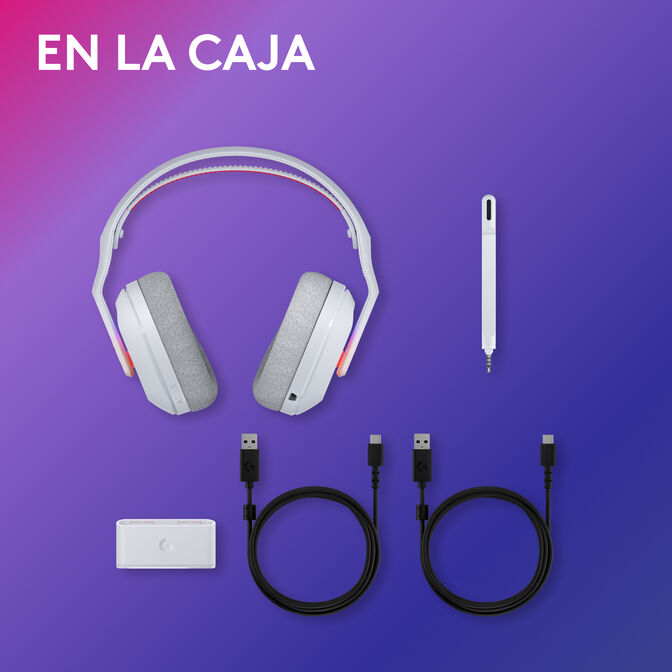 Auriculares Logitech Astro A20 X Lightspeed Wireless/Bluetooth Blanco image number 2