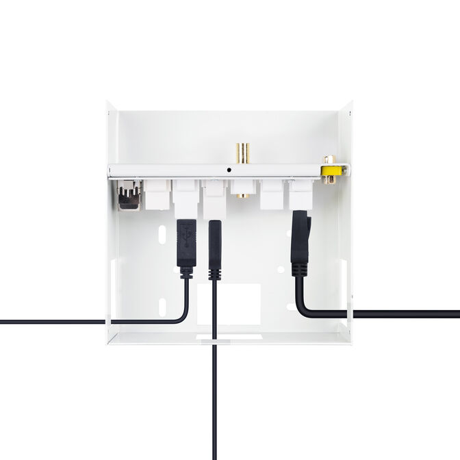 Caja de conexiones multimedia de pared Nanocable VGA+2HDMI+JACK+USBC+USB-B+USB-A+RJ image number 3