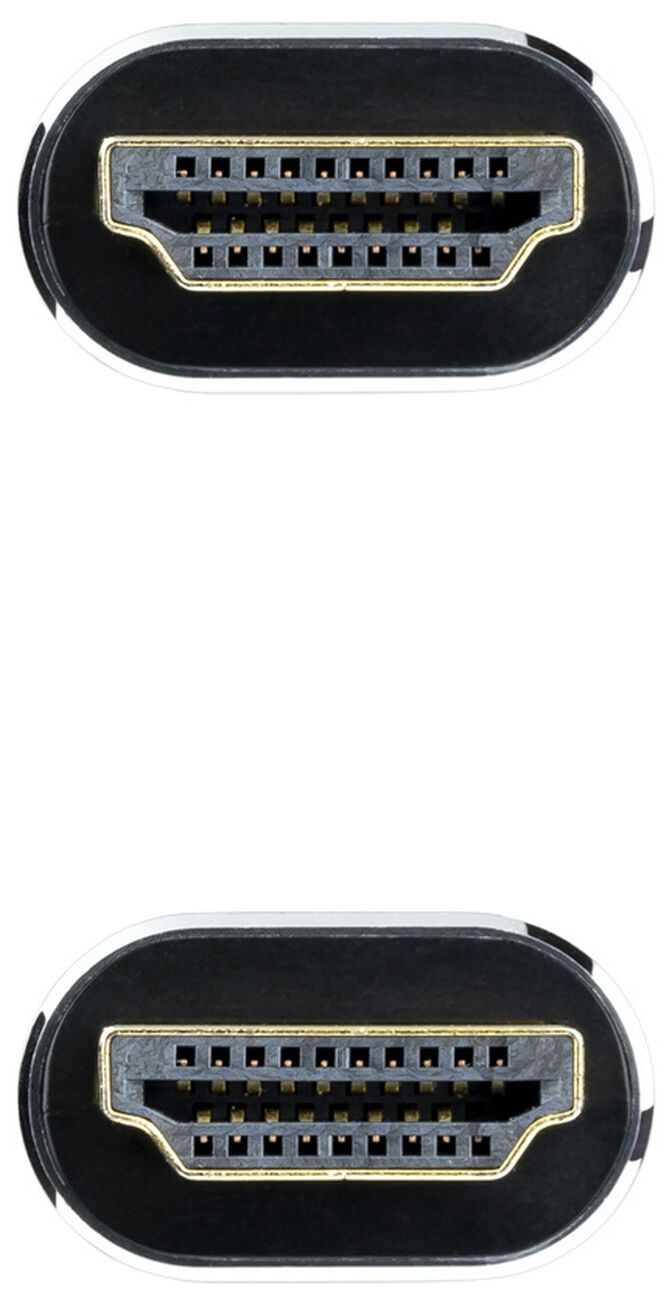Cable HDMI V2.1 8K NanoCable IRIS USB-A M/M 0.5 M Negro image number 2