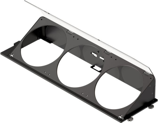 Soporte de Ventiladores Curvo Inferior - HAVN HS 420 Negro image number 0