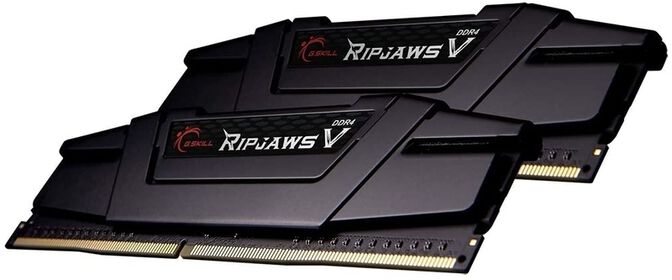 G.Skill Kit 32GB (2 x 16GB) DDR4 3600MHz Ripjaws V Black CL16 image number 1