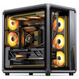 Caja ATX Jonsbo X400 Vidrio Templado Curvo Gris image number null