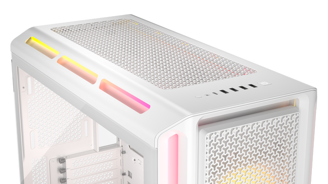 Torre E-ATX Corsair 5000T LX ARGB Blanco Cristal Templado image number 9