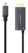 Cable Conversor Nanocable USB-C > HDMI 2.1 8K@60HZ USB-C PD 100W 1.8 M Negro image number null