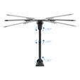 Soporte de Pared Tooq 23" a 55" Max. 30kg Negro image number null