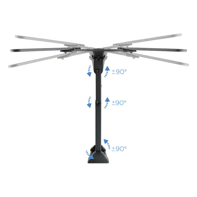 Soporte de Pared Tooq 23" a 55" Max. 30kg Negro image number 10
