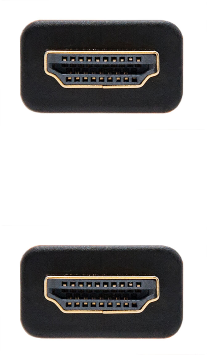 Cable HDMI V2.0 4K@60Hz 18Gbps NanoCable USB-A M/M 3 M Premium Negro image number 2