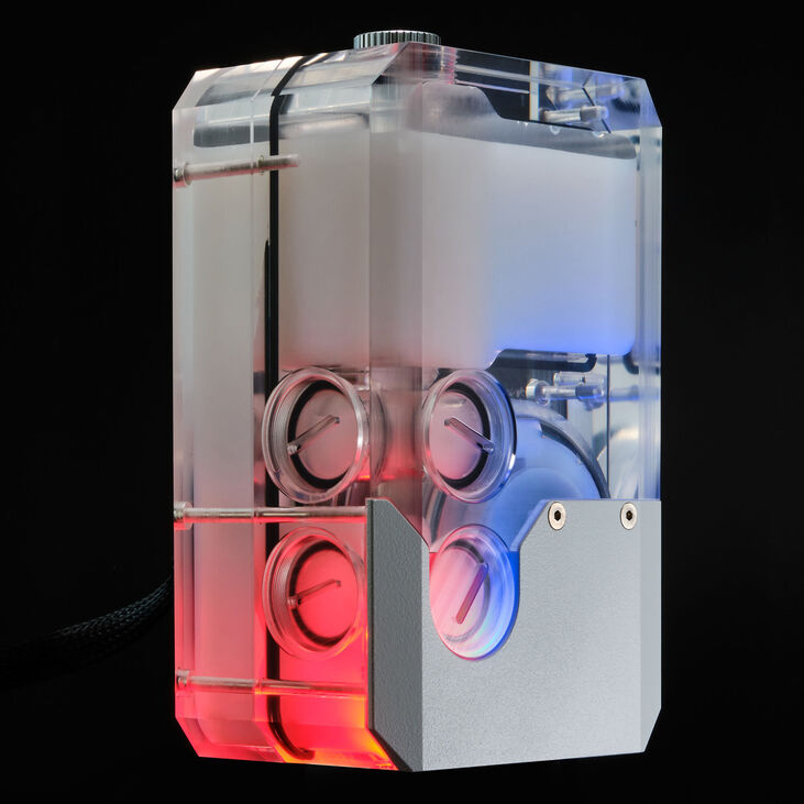 Reservorio + Bomba Phanteks Glacier EZ-Fit D5 140 - Blanco image number 3