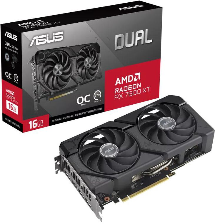 Tarjeta Gráfica Asus Radeon RX 7600 XT Dual OC 16GB image number 13