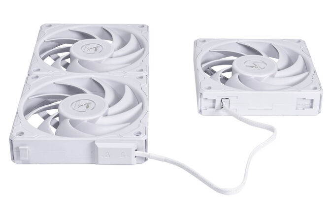 Ventilador Lian Li UNI P28 PWM Blanco 120mm (Pack 3) image number 2
