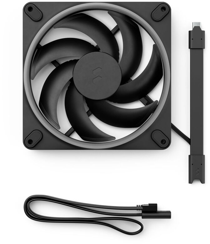 Ventilador Fractal Design Momentum 12 120mm 2200RPM 8 Pinos RGB Negro (3 Pack) image number 3