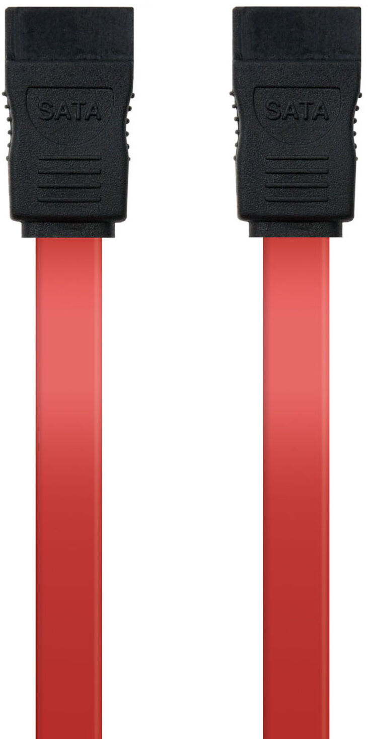 Cable SATA III NanoCable 50 CM Rojo image number 1