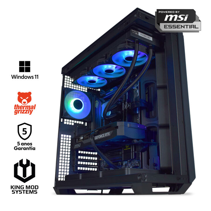 Ordenador King Mod Gamer-PC Ryzen 7 7800X3D 32GB DDR5 2TB RTX 5070 Ti WiFi W11 image number 0