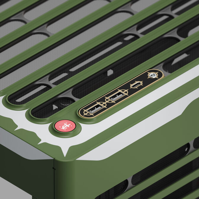 Caja ATX HAVN HS 420 Base Negro DOOM The Dark Ages Limited Edition image number 12